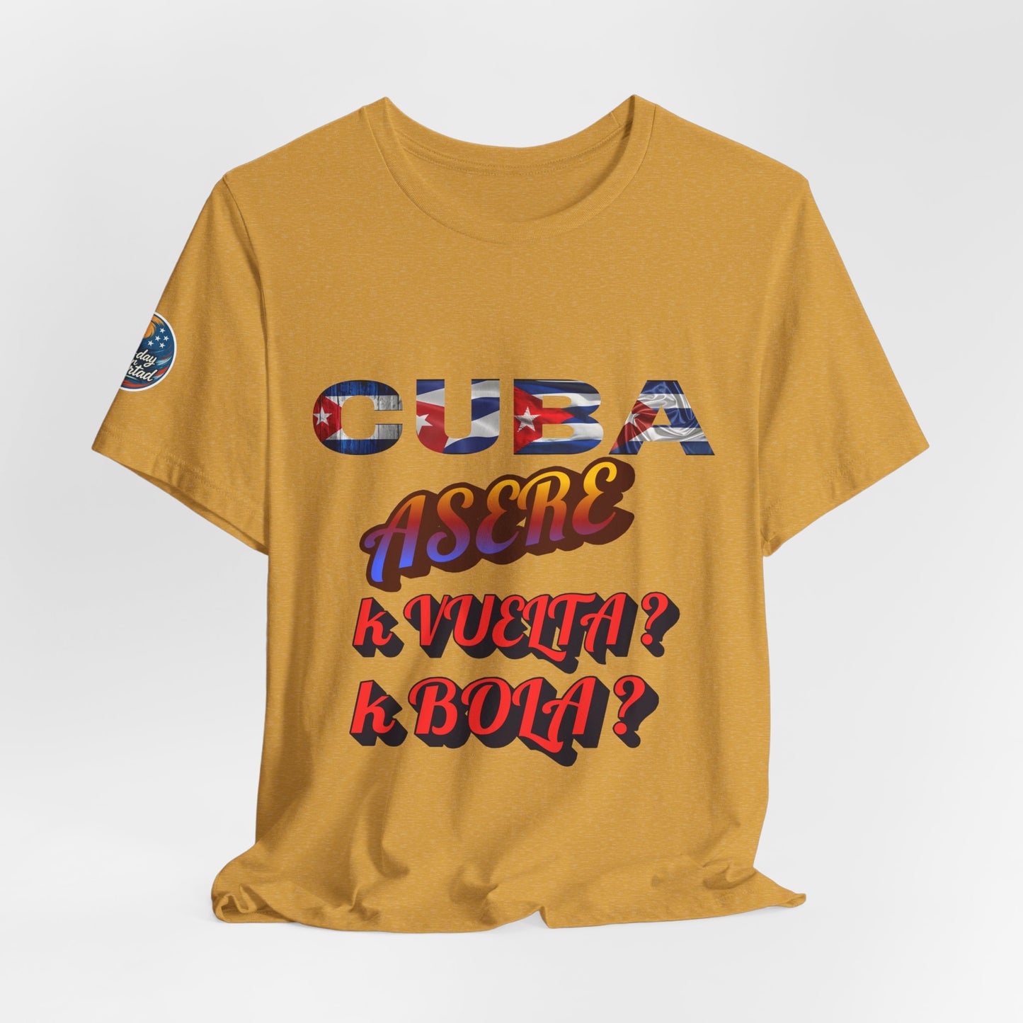 Cuban Vibes Tee, Casual Summer Shirt, Graphic Unisex Tee, Gift for Him/Her, Fiesta Apparel, Cool Graphic Tee