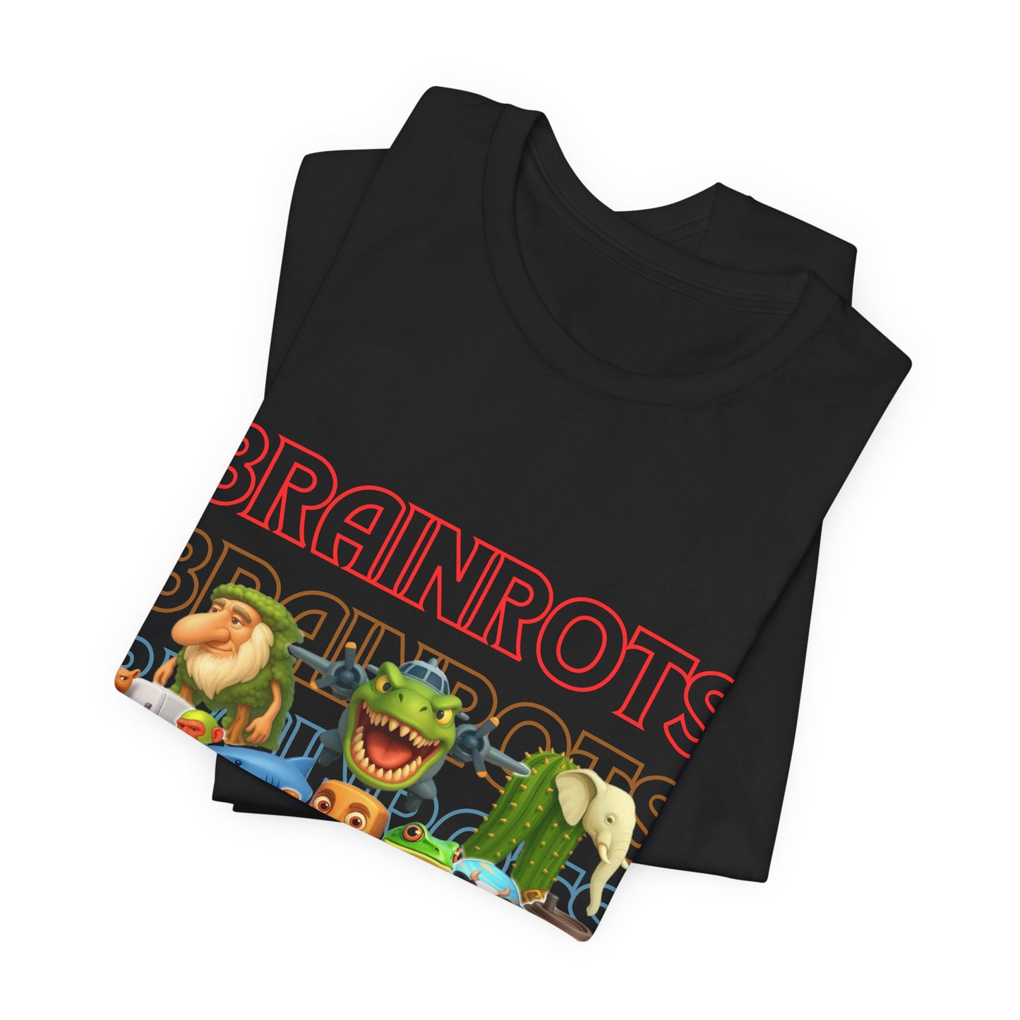 Brainrots Unisex Tee - Fun Graphic Shirt for Casual Wear, Gifts for Gamers, Retro Style, Everyday Comfort, Unique Fashion Statement