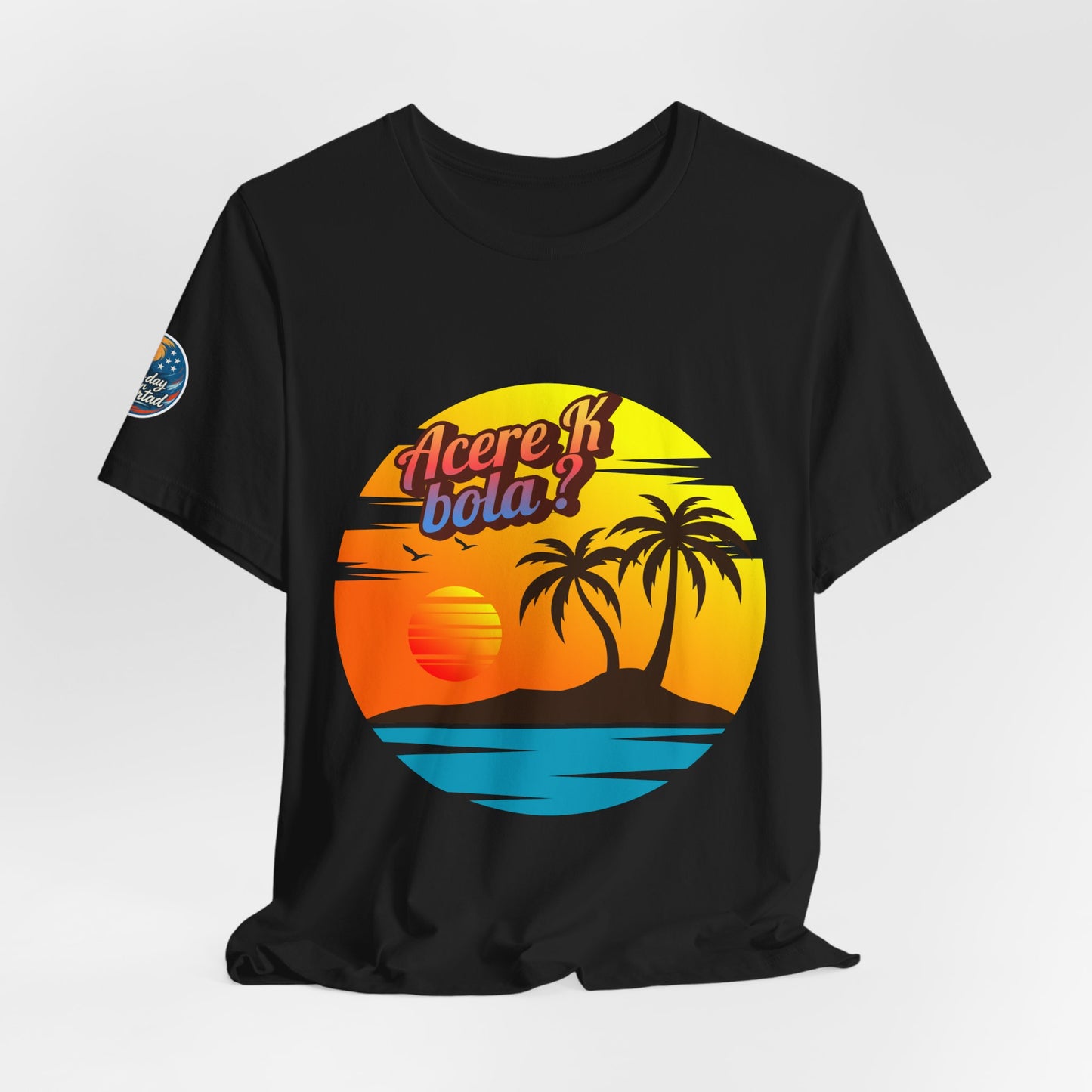 Tropical Sunset Tee, Casual Summer Shirt, Beach Vibes Apparel, Unisex Graphic Tee, Travel Inspired T-Shirt, Unique Gift for Adventurers
