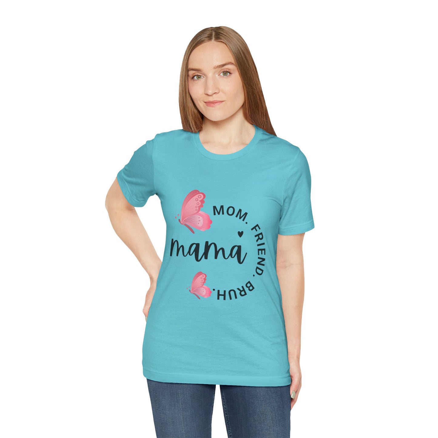 Mama Butterfly Unisex Tee, Cute Mother's Day Gift, Butterfly Graphic T-Shirt, Mom's Day, Spring Fashion, Gift for Her