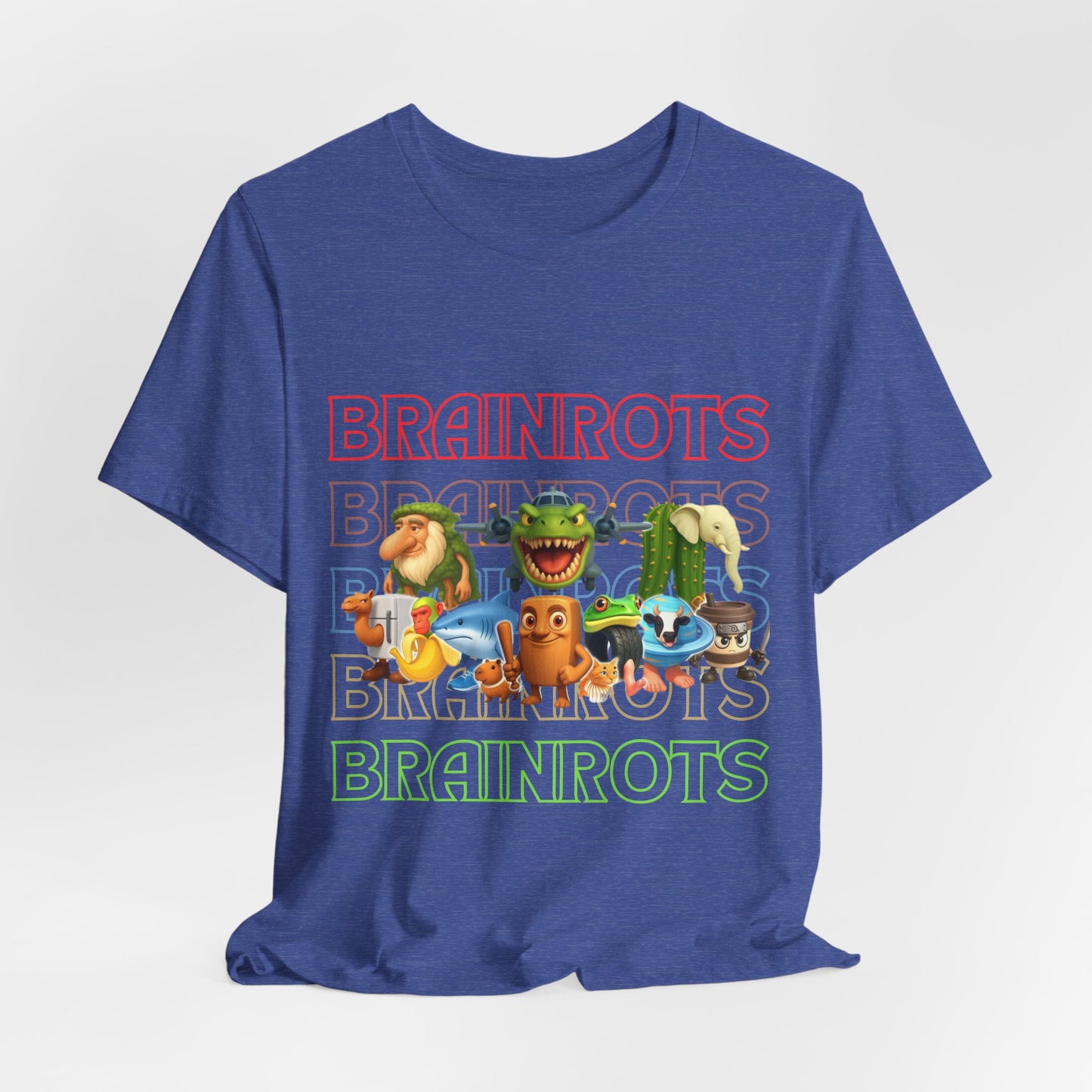Brainrots Unisex Tee - Fun Graphic Shirt for Casual Wear, Gifts for Gamers, Retro Style, Everyday Comfort, Unique Fashion Statement