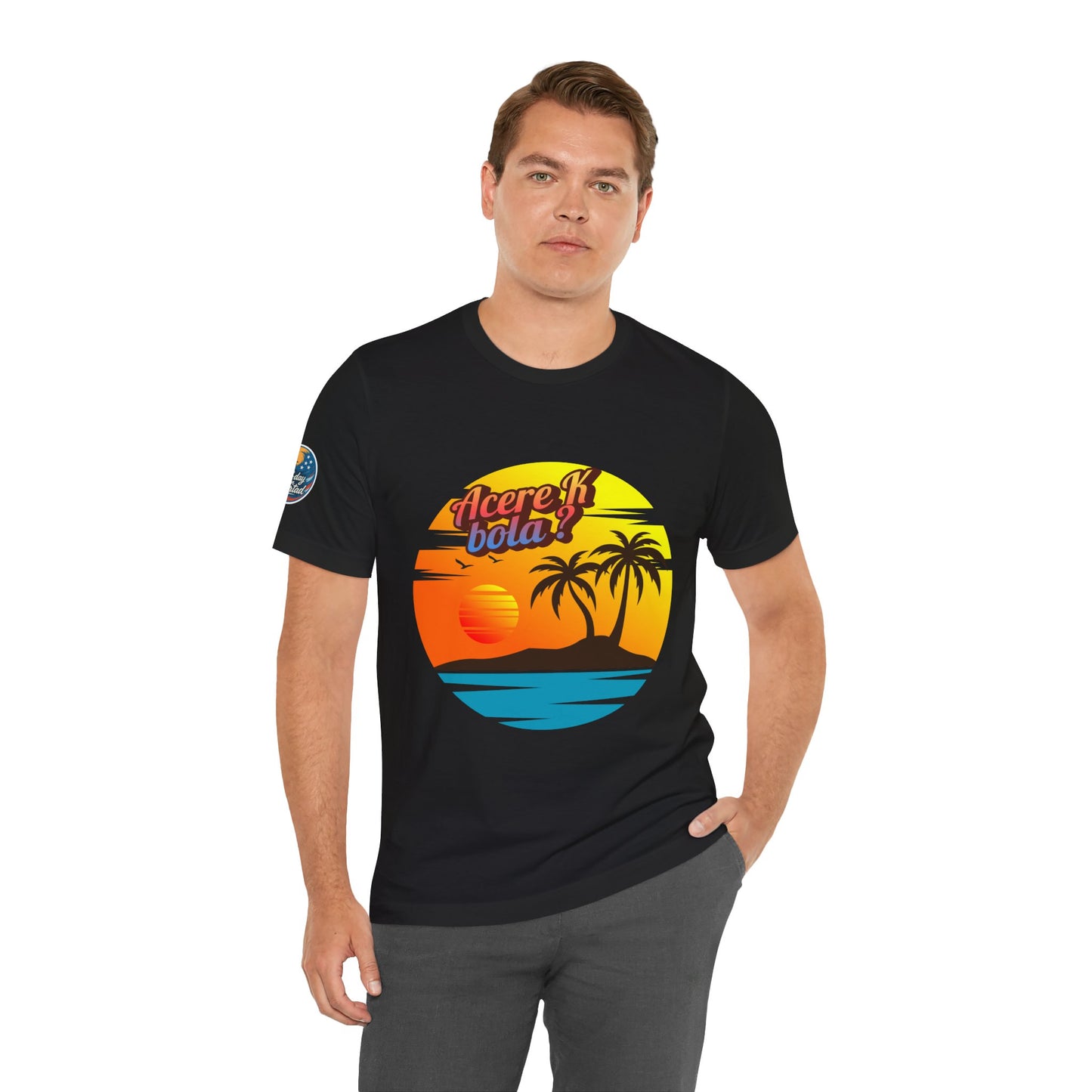 Tropical Sunset Tee, Casual Summer Shirt, Beach Vibes Apparel, Unisex Graphic Tee, Travel Inspired T-Shirt, Unique Gift for Adventurers