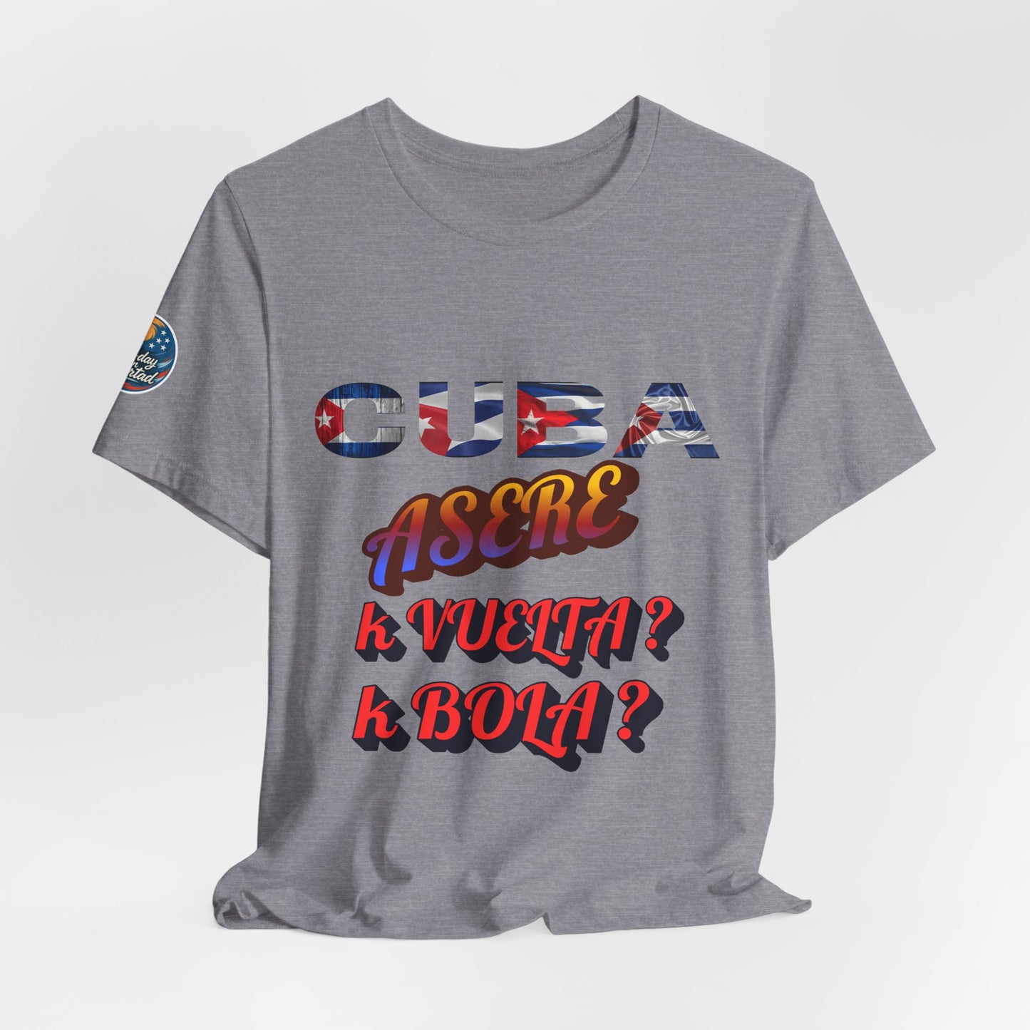 Cuban Vibes Tee, Casual Summer Shirt, Graphic Unisex Tee, Gift for Him/Her, Fiesta Apparel, Cool Graphic Tee