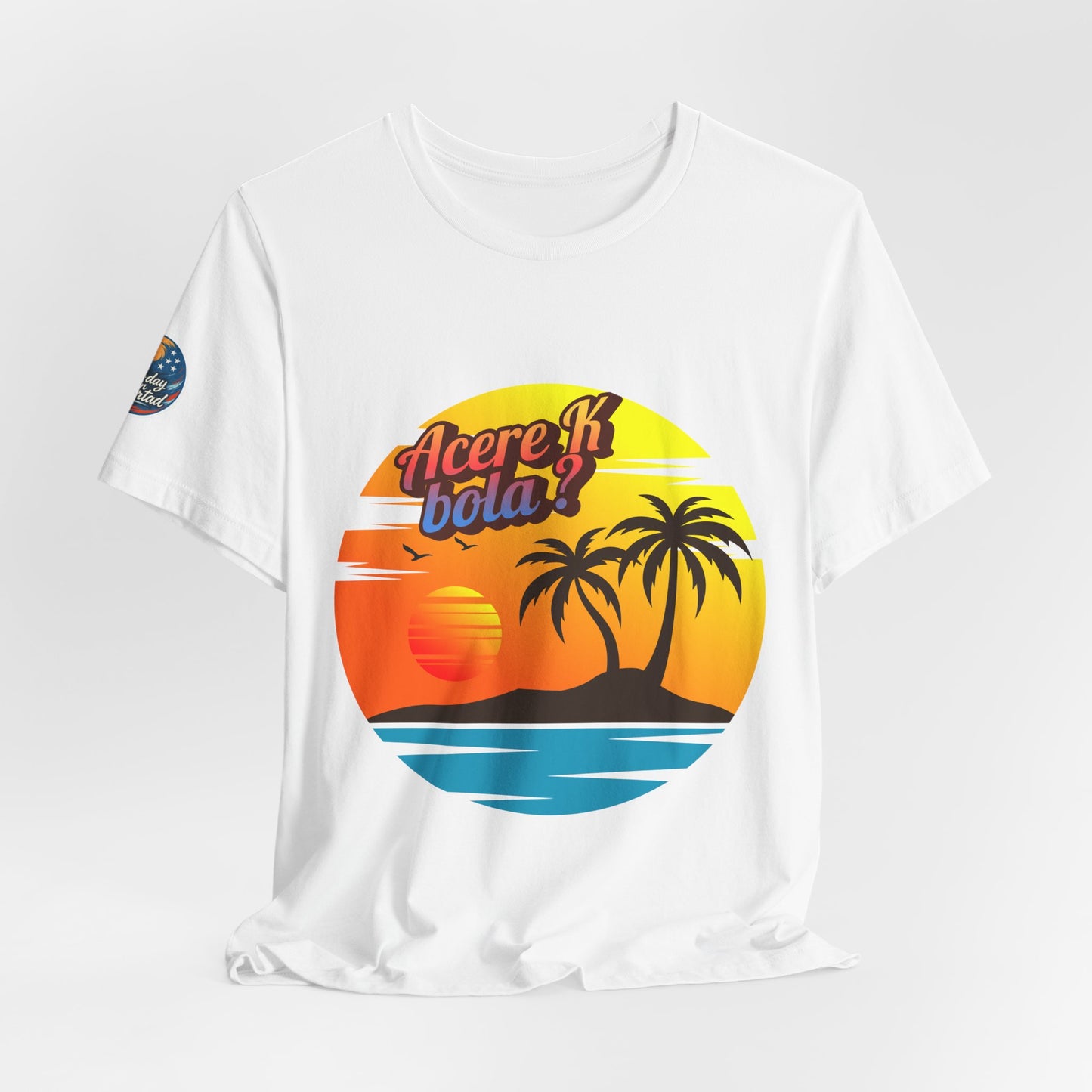 Tropical Sunset Tee, Casual Summer Shirt, Beach Vibes Apparel, Unisex Graphic Tee, Travel Inspired T-Shirt, Unique Gift for Adventurers