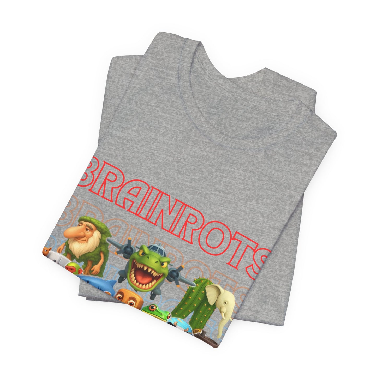 Brainrots Unisex Tee - Fun Graphic Shirt for Casual Wear, Gifts for Gamers, Retro Style, Everyday Comfort, Unique Fashion Statement