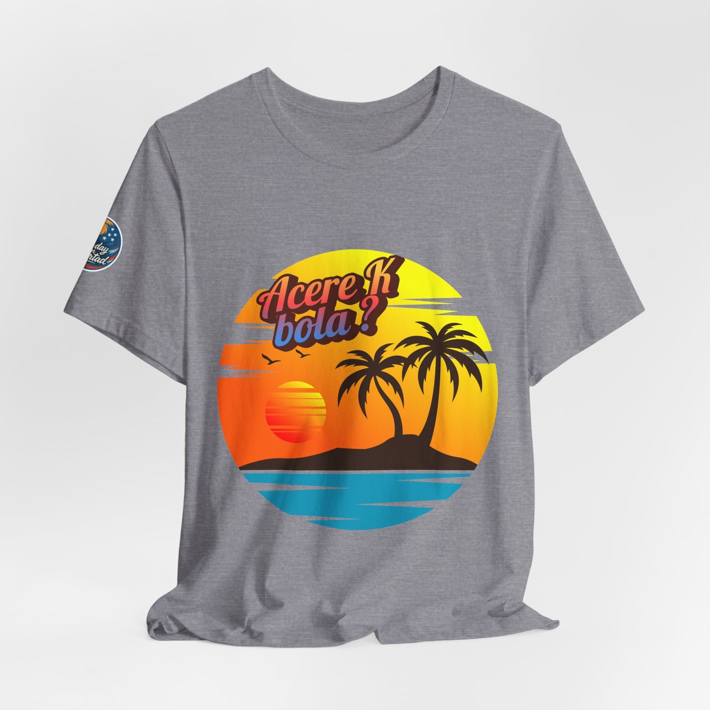 Tropical Sunset Tee, Casual Summer Shirt, Beach Vibes Apparel, Unisex Graphic Tee, Travel Inspired T-Shirt, Unique Gift for Adventurers