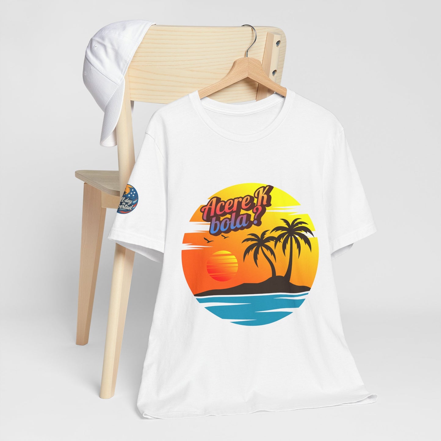 Tropical Sunset Tee, Casual Summer Shirt, Beach Vibes Apparel, Unisex Graphic Tee, Travel Inspired T-Shirt, Unique Gift for Adventurers