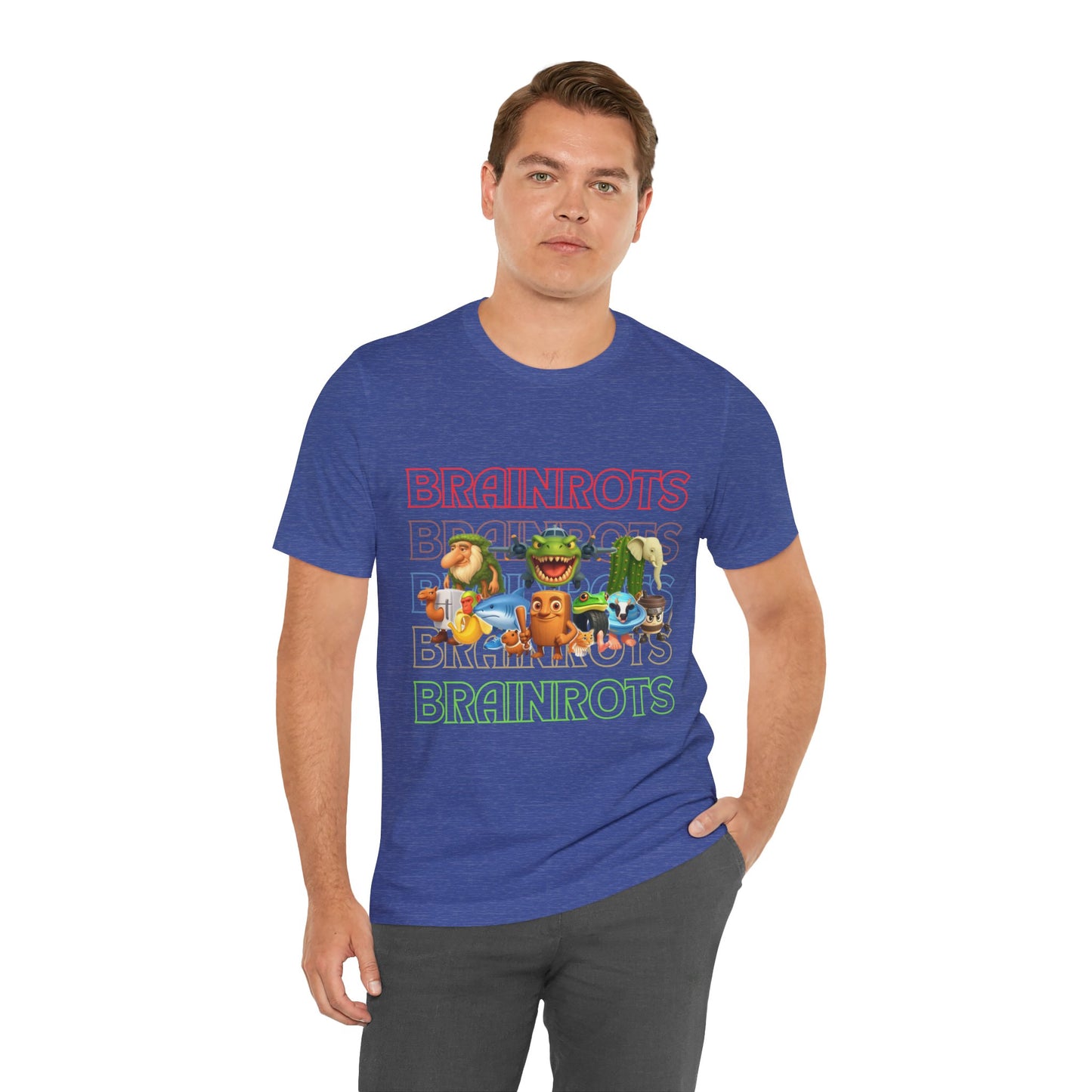 Brainrots Unisex Tee - Fun Graphic Shirt for Casual Wear, Gifts for Gamers, Retro Style, Everyday Comfort, Unique Fashion Statement