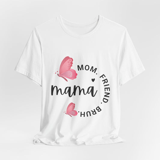 Mama Butterfly Unisex Tee, Cute Mother's Day Gift, Butterfly Graphic T-Shirt, Mom's Day, Spring Fashion, Gift for Her