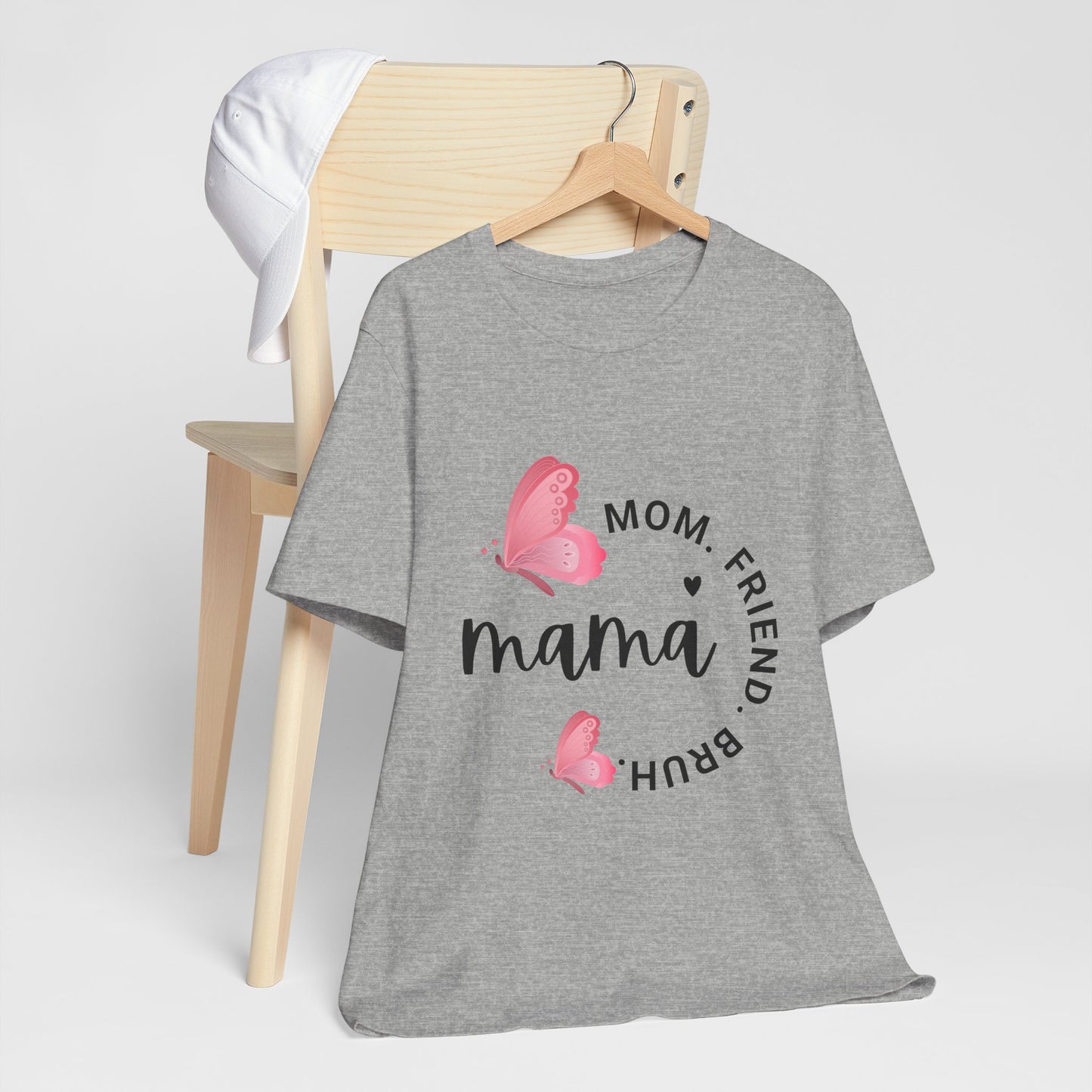 Mama Butterfly Unisex Tee, Cute Mother's Day Gift, Butterfly Graphic T-Shirt, Mom's Day, Spring Fashion, Gift for Her