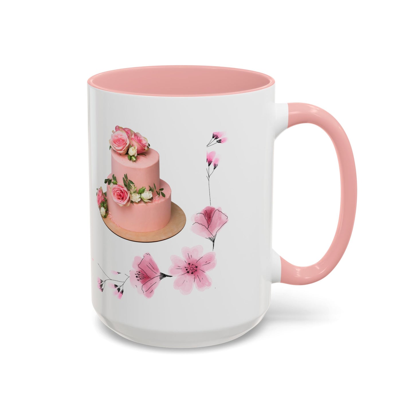 Floral Birthday Coffee Mug, Perfect Gift for Celebrations, Tea Lover's Mug, Party Favors, Flower Decor, Personalized Birthday Mug