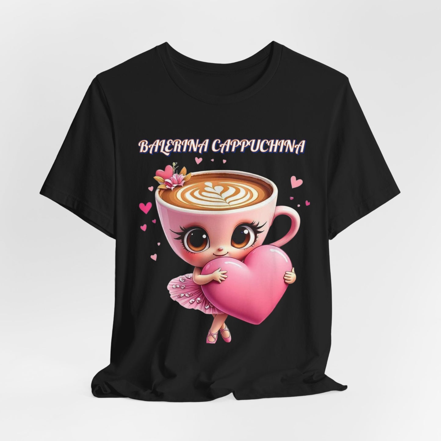 Cute Coffee Lover Tee, Adorable Graphic Shirt, Perfect Gift for Baristas, Coffee Enthusiasts, Valentine's Day, Birthdays, Casual Wear
