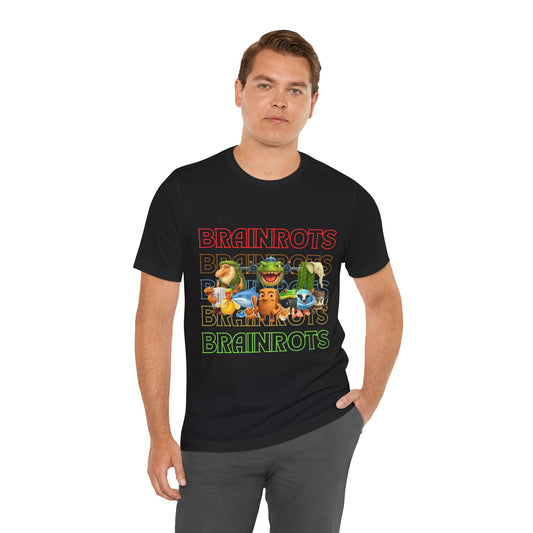 Brainrots Unisex Tee - Fun Graphic Shirt for Casual Wear, Gifts for Gamers, Retro Style, Everyday Comfort, Unique Fashion Statement