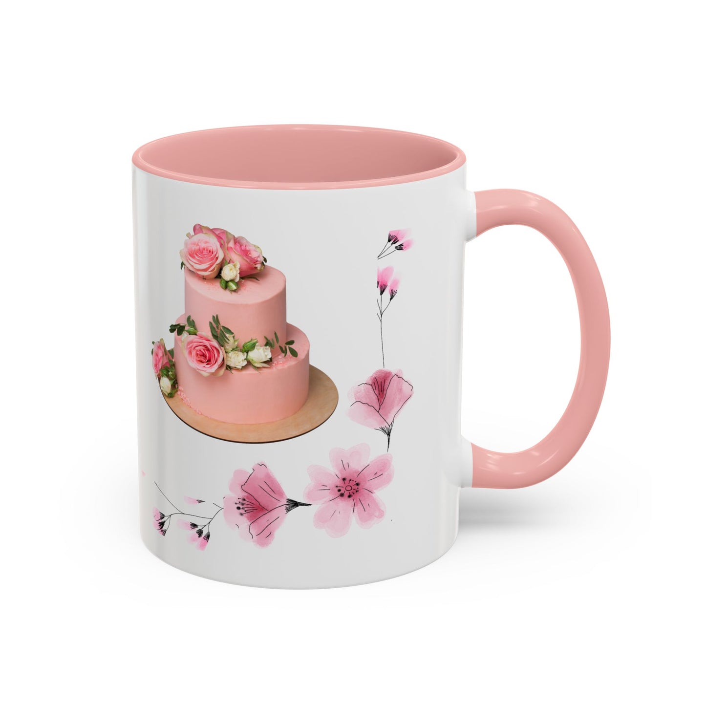Floral Birthday Coffee Mug, Perfect Gift for Celebrations, Tea Lover's Mug, Party Favors, Flower Decor, Personalized Birthday Mug