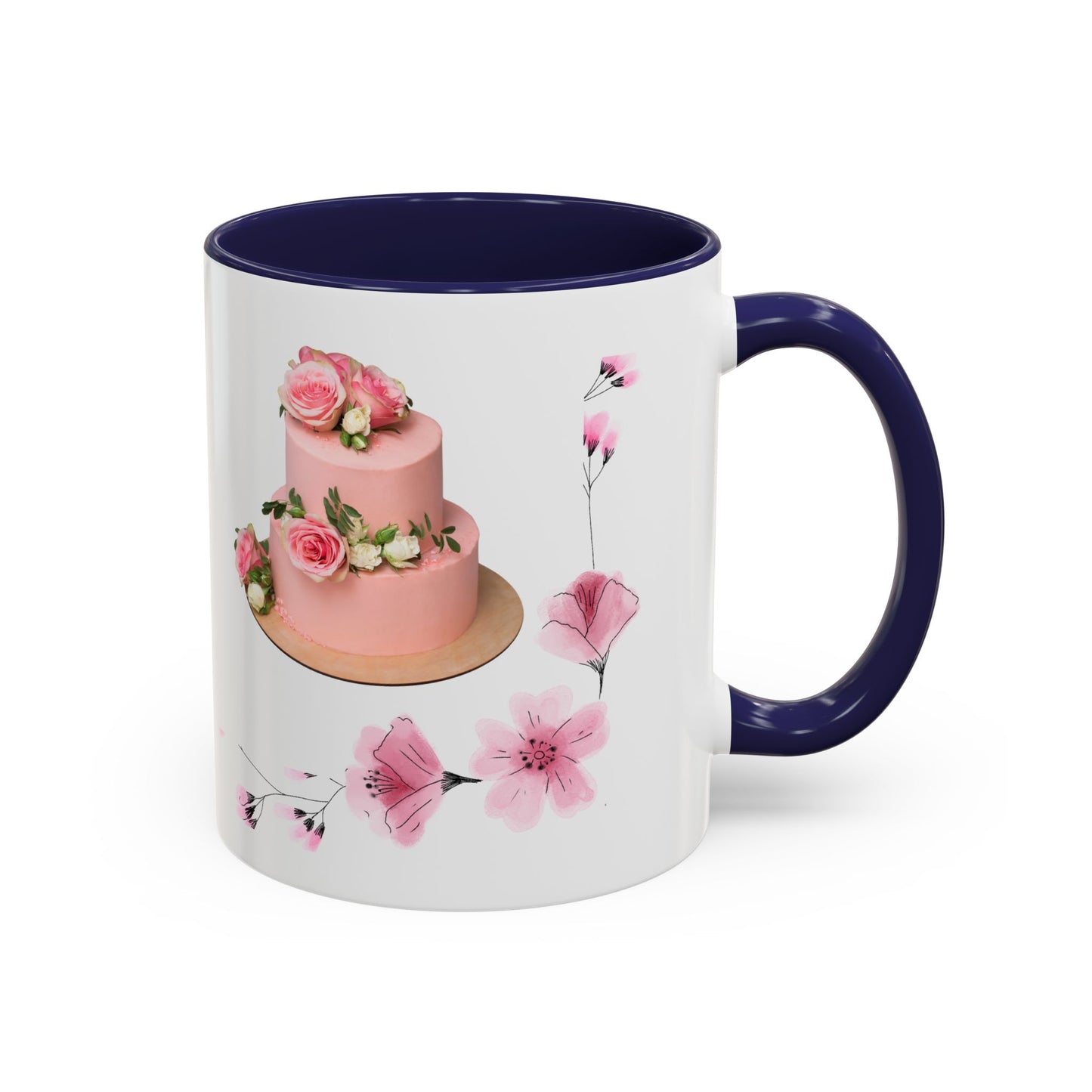 Floral Birthday Coffee Mug, Perfect Gift for Celebrations, Tea Lover's Mug, Party Favors, Flower Decor, Personalized Birthday Mug