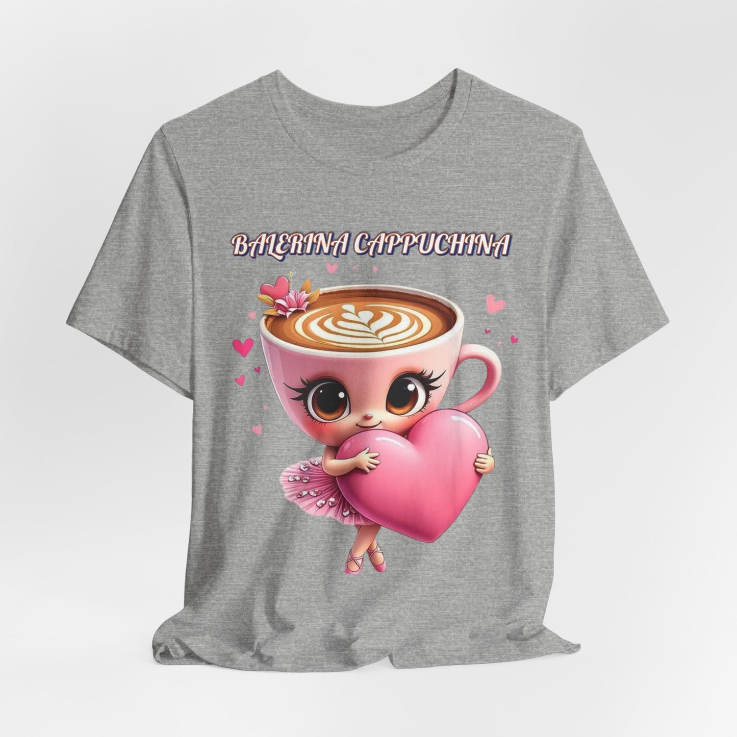 Cute Coffee Lover Tee, Adorable Graphic Shirt, Perfect Gift for Baristas, Coffee Enthusiasts, Valentine's Day, Birthdays, Casual Wear