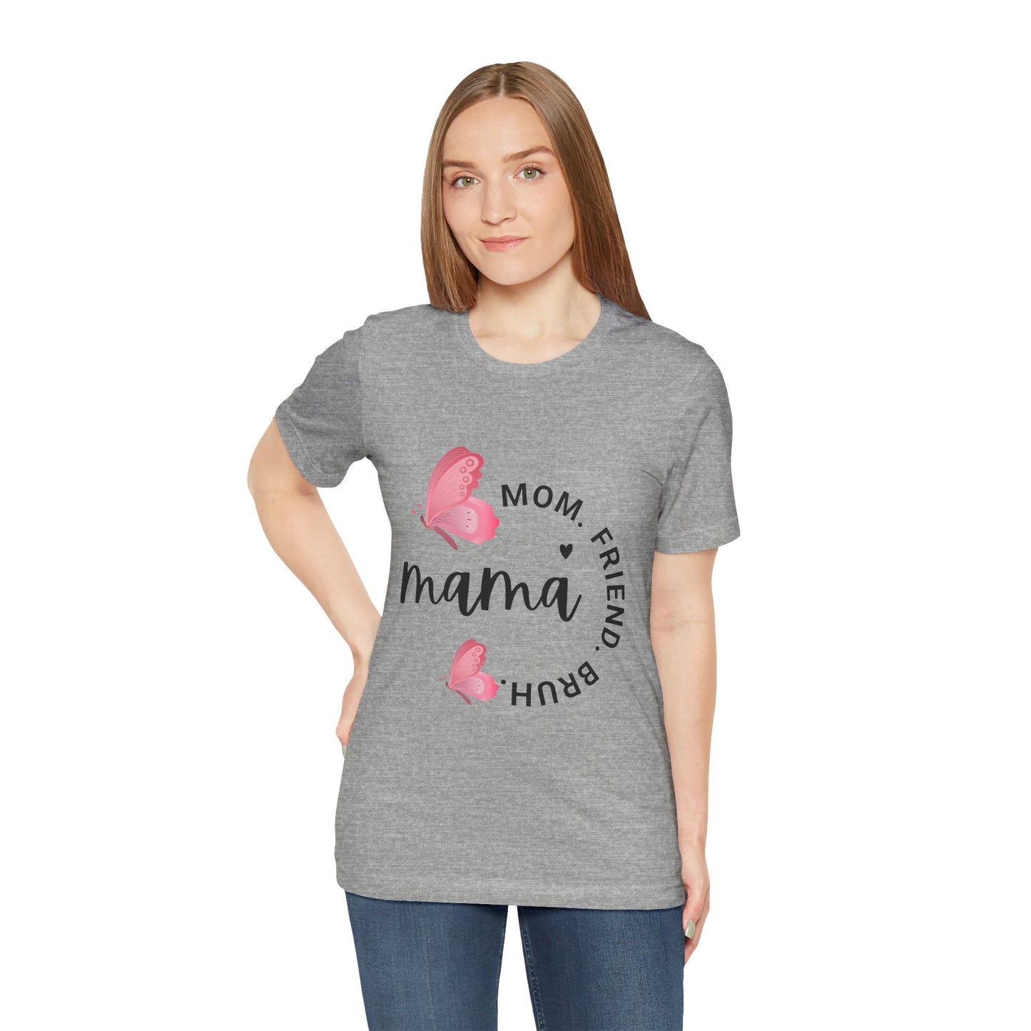 Mama Butterfly Unisex Tee, Cute Mother's Day Gift, Butterfly Graphic T-Shirt, Mom's Day, Spring Fashion, Gift for Her