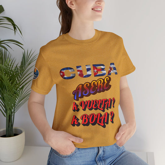 Cuban Vibes Tee, Casual Summer Shirt, Graphic Unisex Tee, Gift for Him/Her, Fiesta Apparel, Cool Graphic Tee