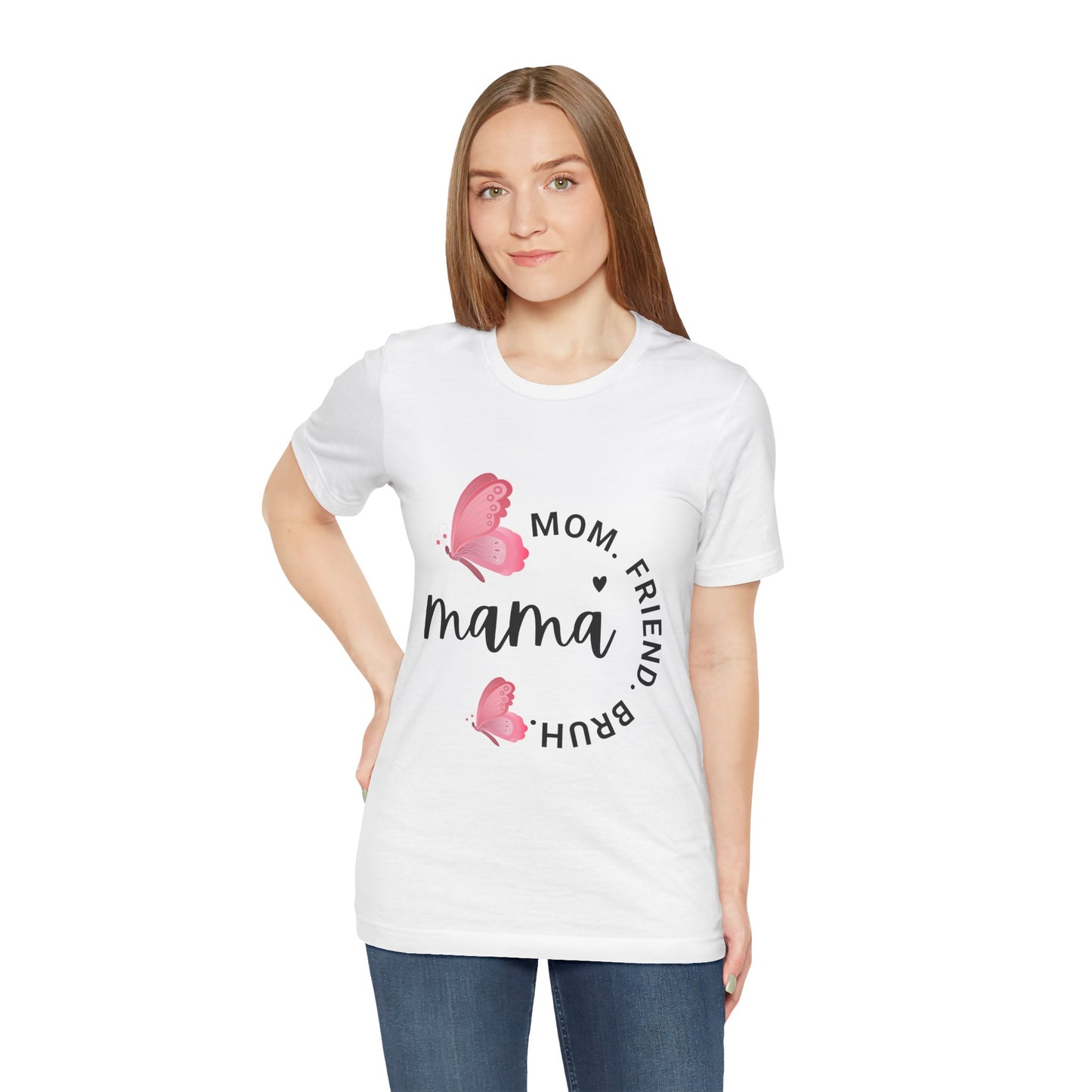 Mama Butterfly Unisex Tee, Cute Mother's Day Gift, Butterfly Graphic T-Shirt, Mom's Day, Spring Fashion, Gift for Her